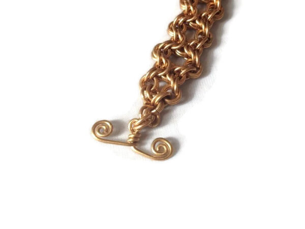Brass Olivia Chainmaille Bracelet by Destai