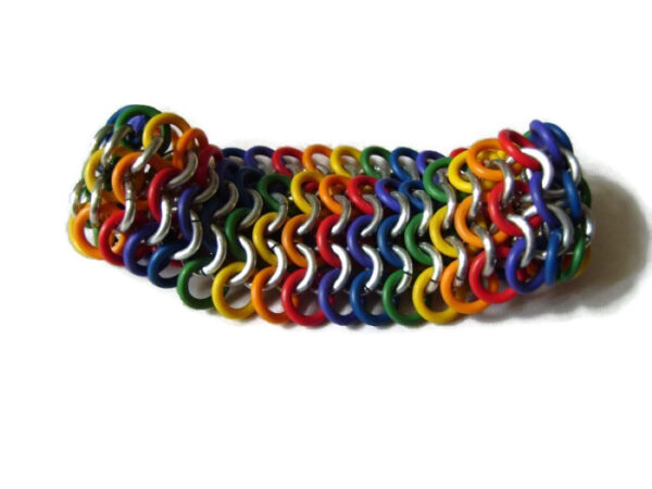 Rainbow Chainmaille Bracelet by Destai