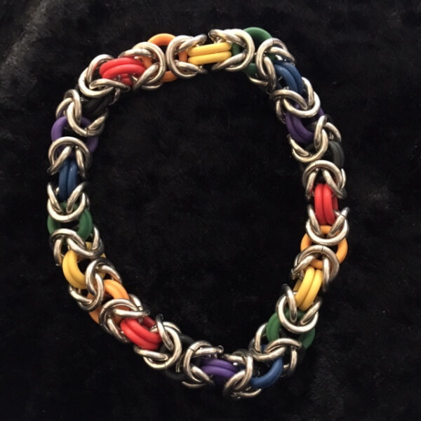Rainbow Byzantine Bracelet by Destai